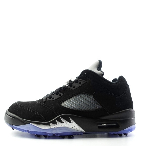 Nike Air Jordan V Retro Low Golf Shoes Black Silver Fire Red CU4523-003 Mens 8 main image 4